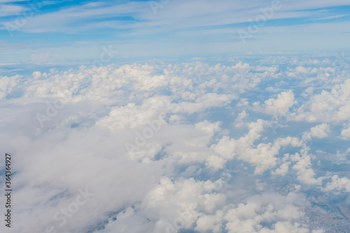 Altostratus above layer of altocumulus clouds