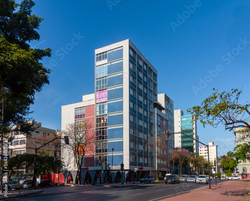 modernist apartment building in Belo Horizonte