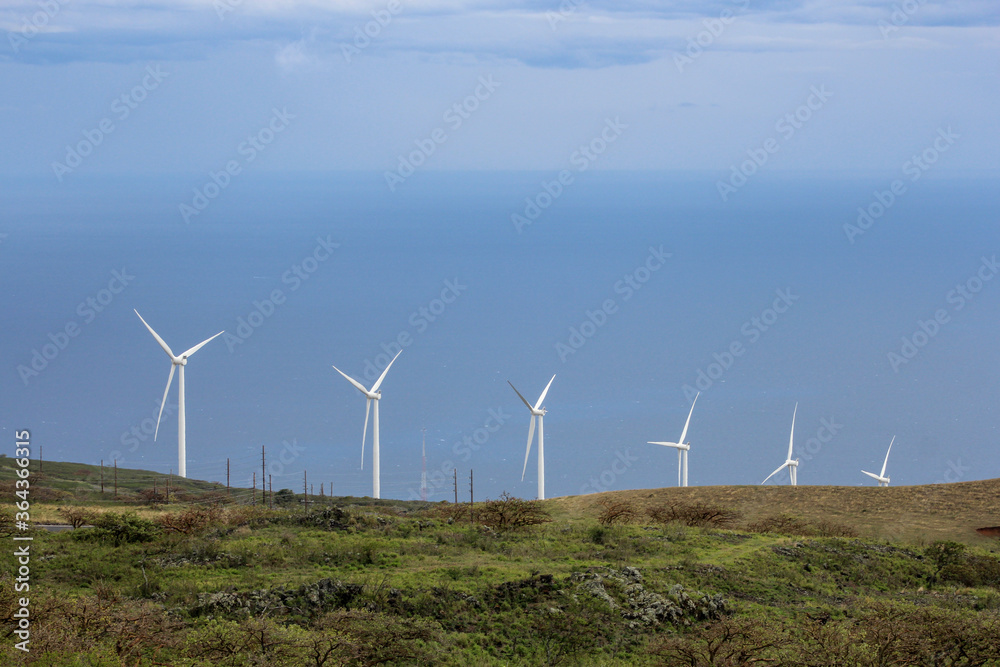 Amazing view of Windmill farm along Piilani Highway in Maui. Amazing view of Windmill farm along Piilani Highway in Maui.