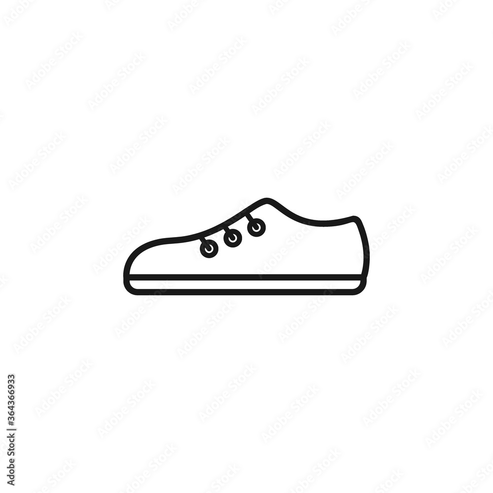 Shoes icon flat vector illustration Shoes icon flat vector illustration