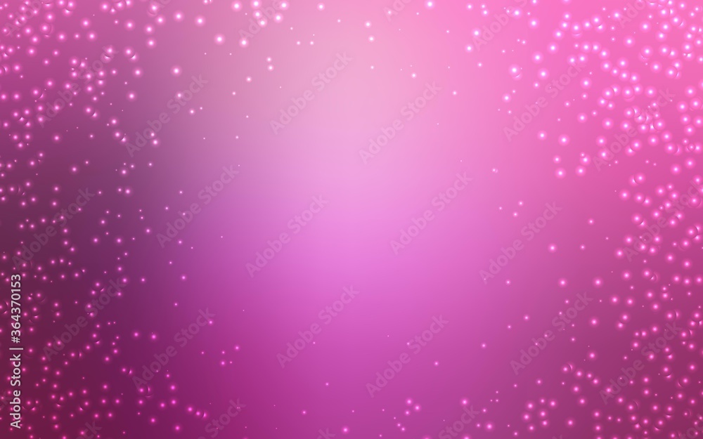 Light Pink vector texture with milky way stars. Glitter abstract illustration with colorful cosmic stars. Pattern for astrology websites.