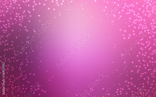 Light Pink vector texture with milky way stars. Glitter abstract illustration with colorful cosmic stars. Pattern for astrology websites.
