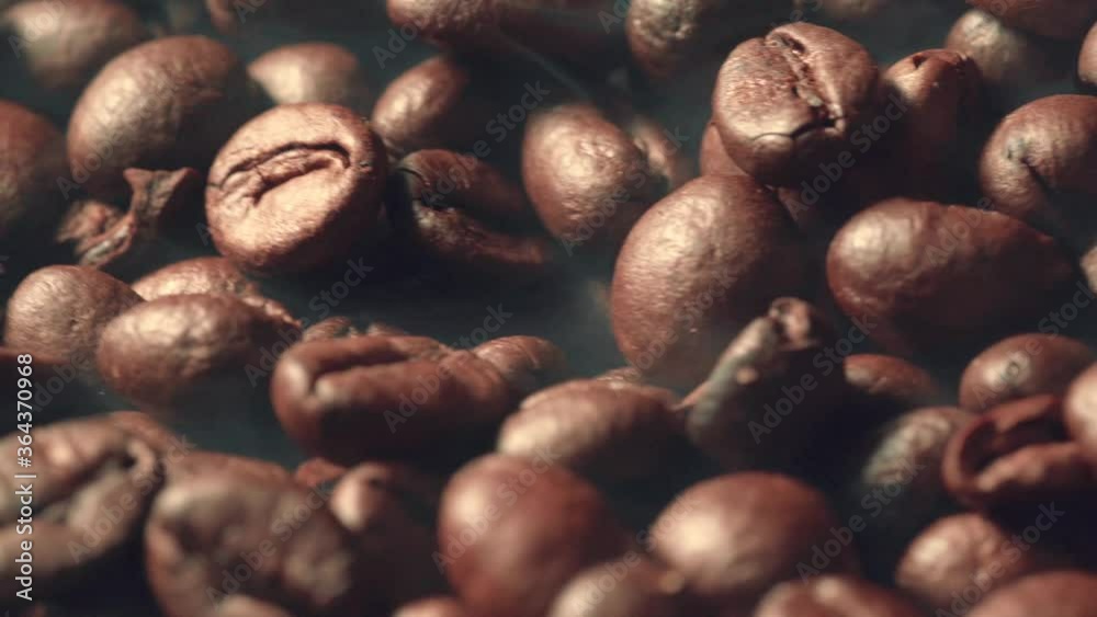 High Quality Roasted Coffee Beans or Seeds of Coffee, macro close up High Quality Roasted Coffee Beans or Seeds of Coffee, macro close up