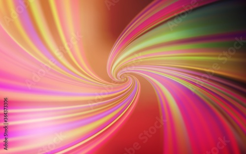 Fototapeta Naklejka Na Ścianę i Meble -  Light Red, Yellow vector template with curved lines. Colorful geometric sample with gradient lines.  A completely new design for your business.