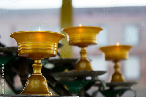 Candles in the temple