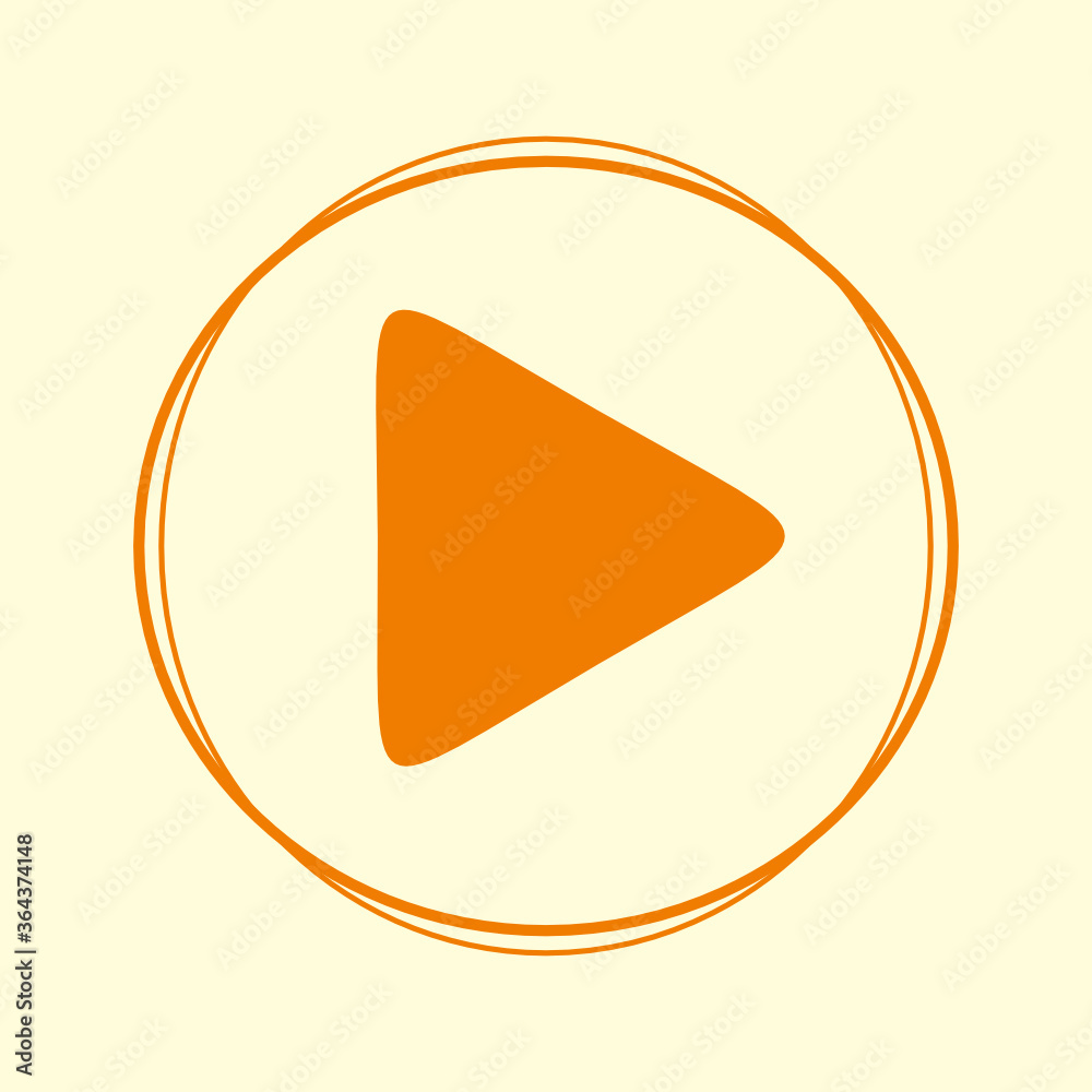 play video button logo icon or symbol vector illustrations in orange color scheme and round shape accent play video button logo icon or symbol vector illustrations in orange color scheme and round shape accent