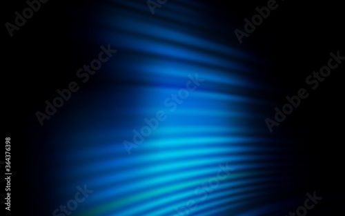 Dark BLUE vector layout with curved lines. A sample with colorful lines, shapes. Abstract style for your business design.