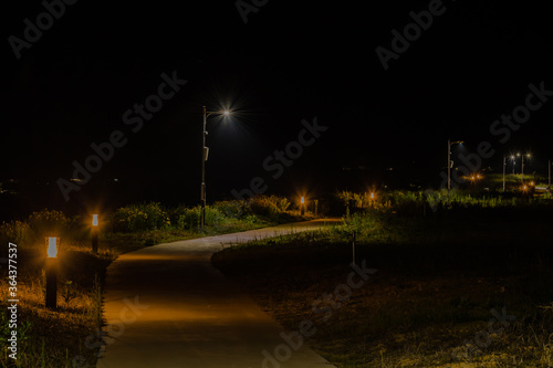 Night view of concrete walkway © aminkorea