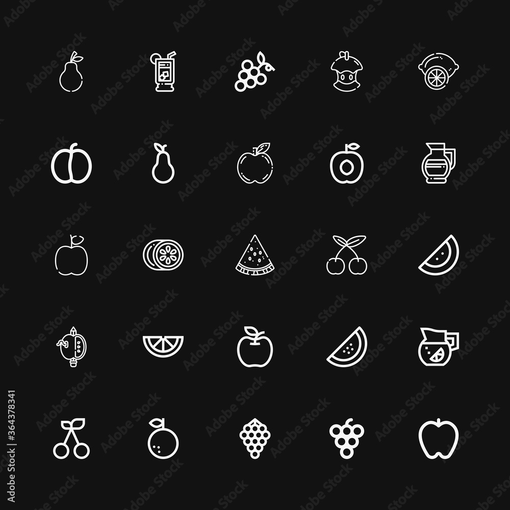 Editable 25 juicy icons for web and mobile Editable 25 juicy icons for web and mobile