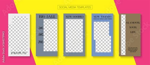 Modern Stories Vector Background.