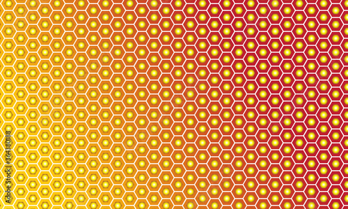 abstract hexagonal honeycomb background with orange gradient colour. Modern  minimalist  suitable for wallpapers  banners  backgrounds  cards  book illustrations  landing pages  etc.