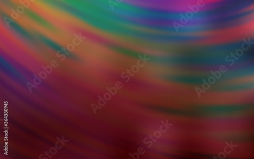 Dark Multicolor vector background with curved lines. A shining illustration, which consists of curved lines. Pattern for your business design.