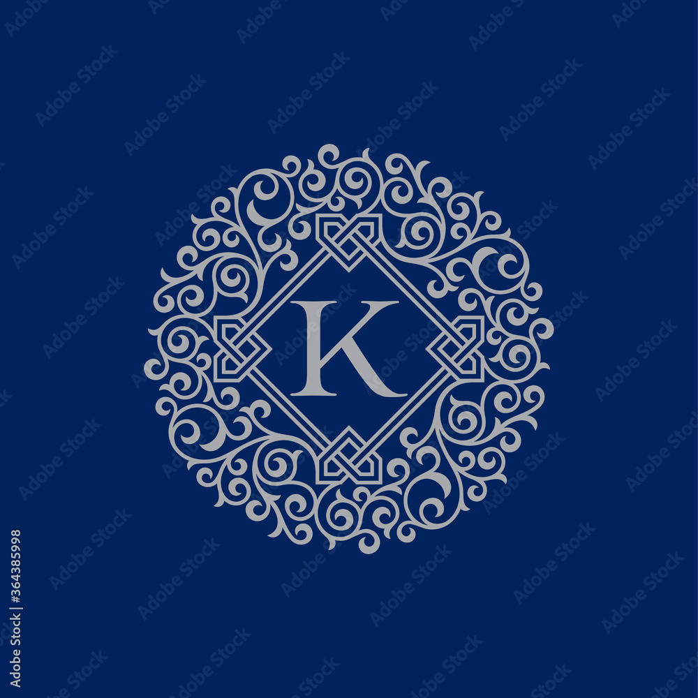 Luxury Letter Logo. Simple and elegant floral design logo, Elegant linear luxury vector logo design Luxury Letter Logo. Simple and elegant floral design logo, Elegant linear luxury vector logo design