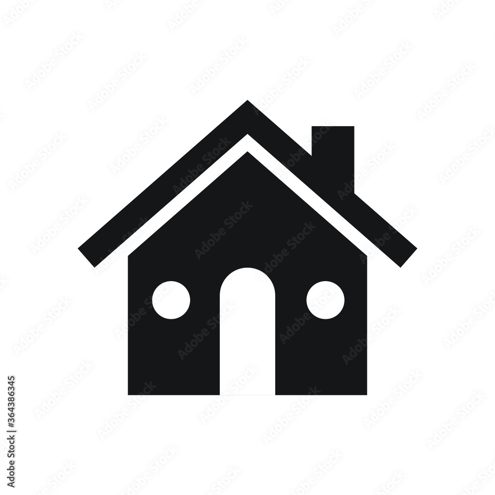 Home icon design isolated on white background Home icon design isolated on white background