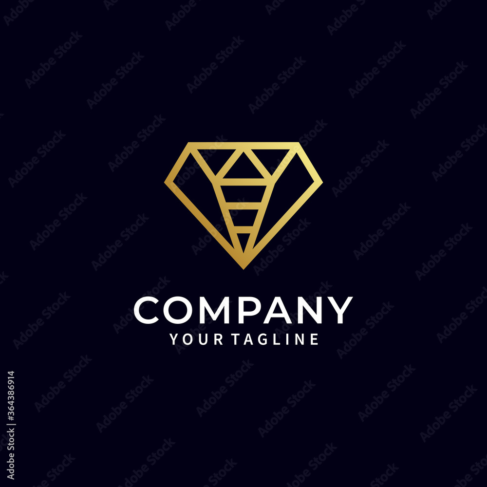Diamond Gold Luxury logo icon design Stock Photos & Vectors Diamond Gold Luxury logo icon design Stock Photos & Vectors