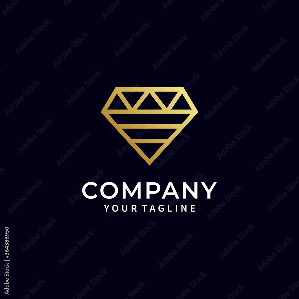 Diamond Gold Luxury logo icon design Stock Photos & Vectors Diamond Gold Luxury logo icon design Stock Photos & Vectors