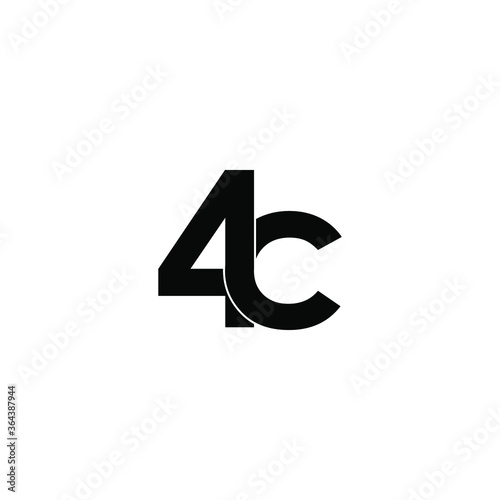 4c letter original monogram logo design
