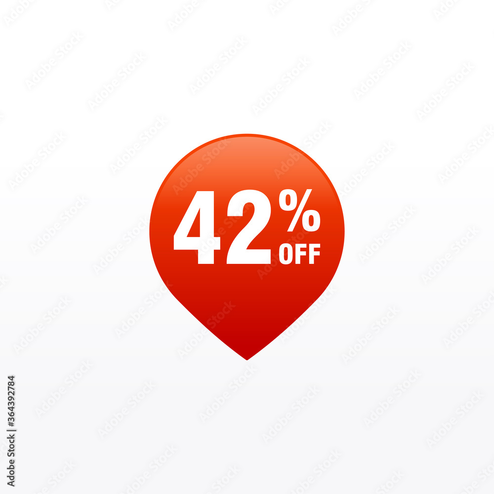 42 discount, Sales Vector badges for Labels, , Stickers, Banners, Tags, Web Stickers, New offer. Discount origami sign banner 42 discount, Sales Vector badges for Labels, , Stickers, Banners, Tags, Web Stickers, New offer. Discount origami sign banner