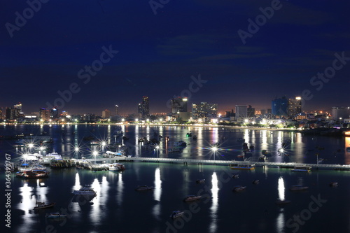 night view of Venice   Pattaya city    © Taksin