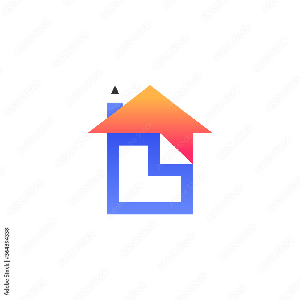 buildings with paper and pencil for architecture logo design buildings with paper and pencil for architecture logo design