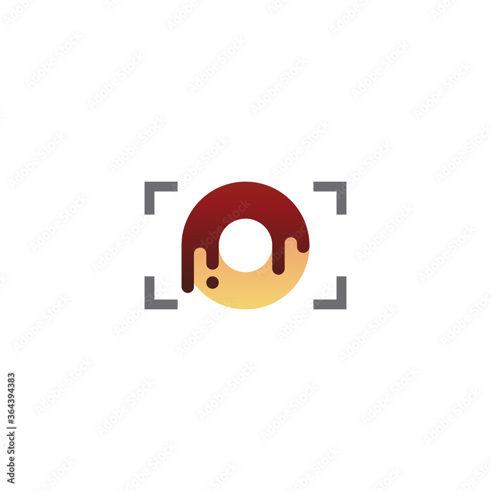 donuts and camera for food photography logo design donuts and camera for food photography logo design