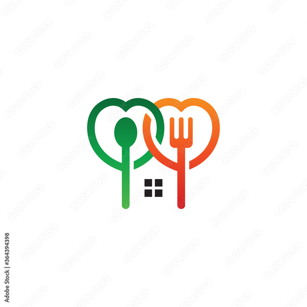 restaurant logo design with spoon and fork restaurant logo design with spoon and fork