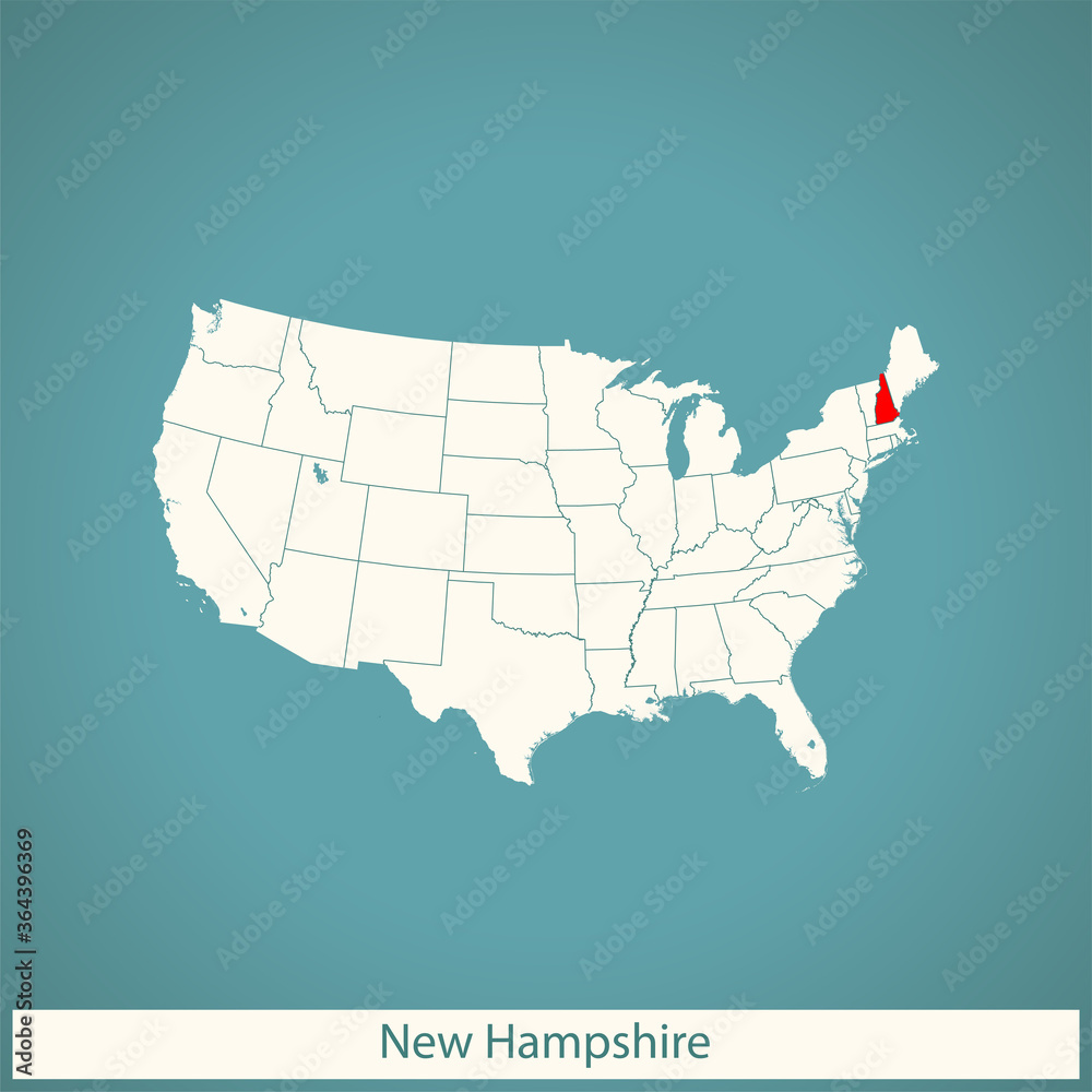 map of New Hampshire