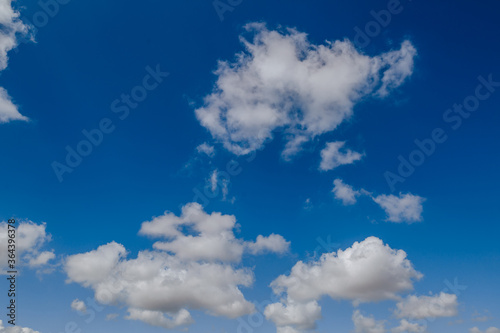 Beautiful blue sky and clouds. Cloudscape Background