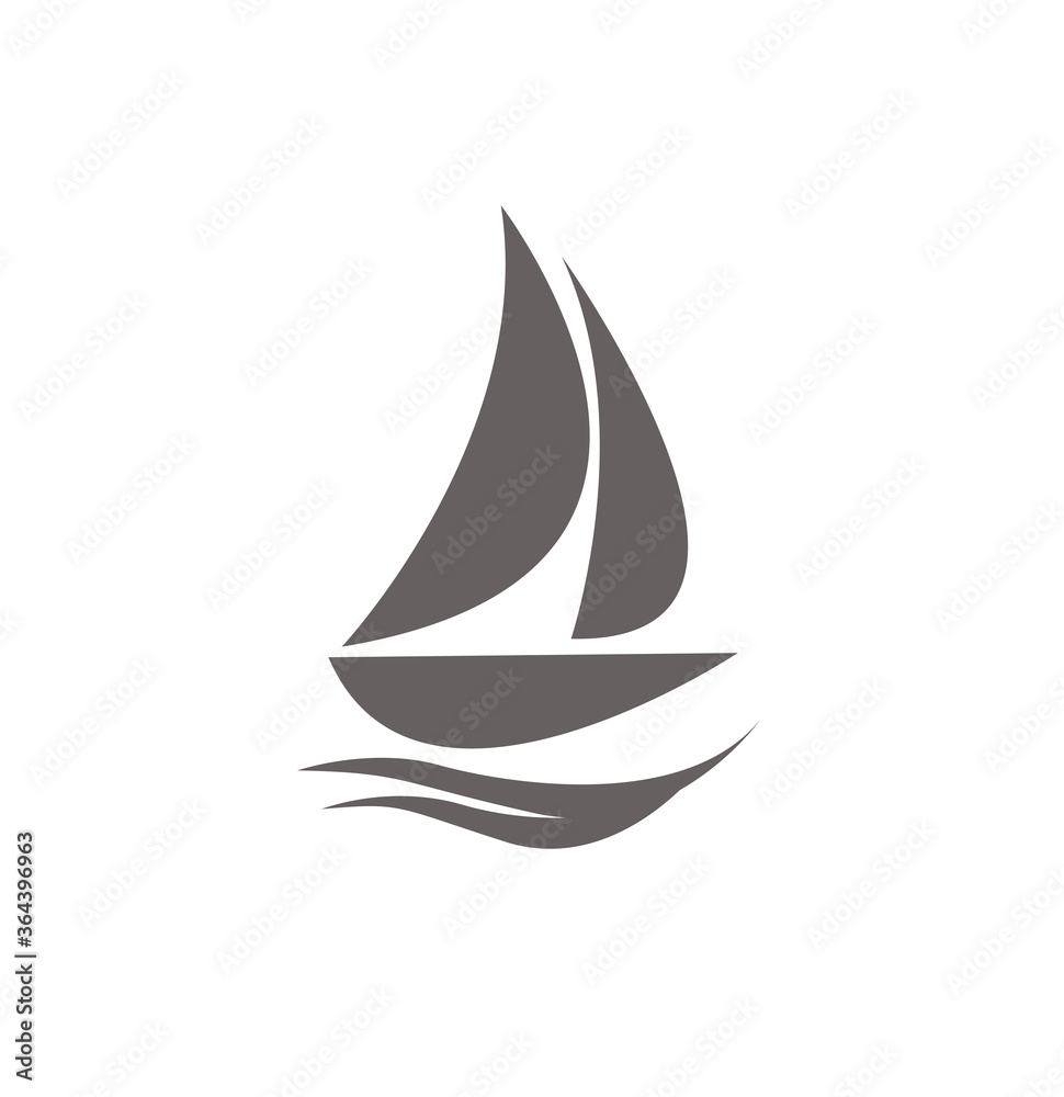 yacht icon vector illustration