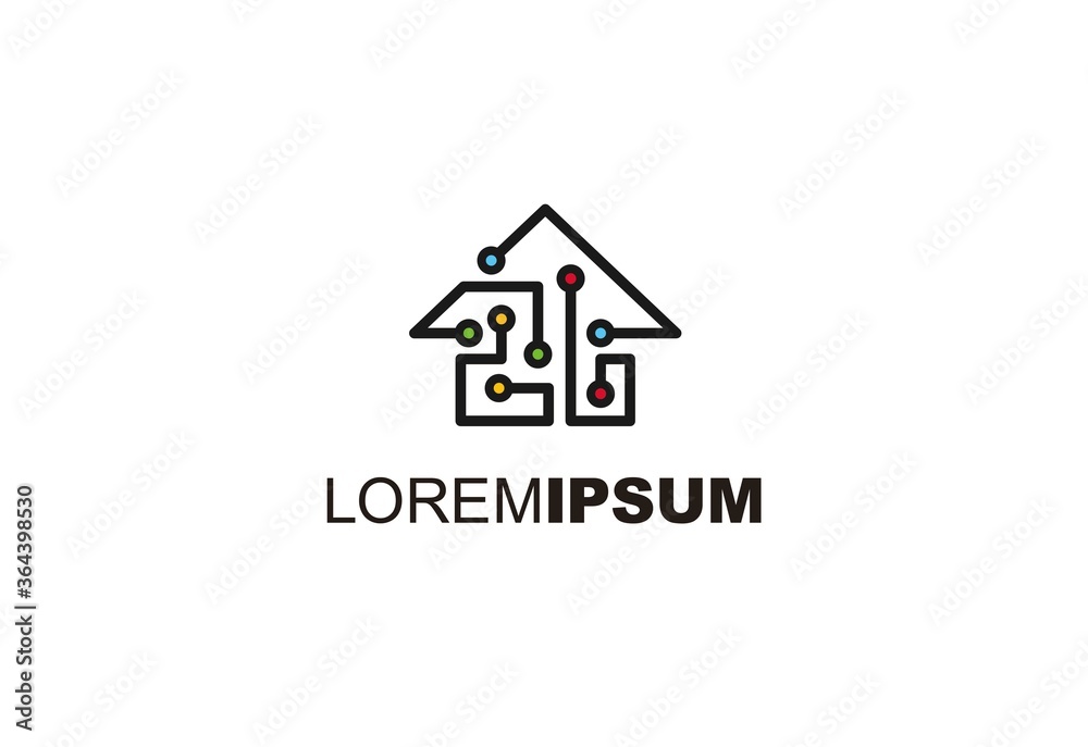 Power Element House Logo Design