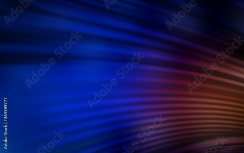 Dark Blue, Red vector background with curved lines. A circumflex abstract illustration with gradient. A completely new design for your business.