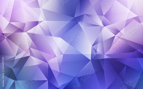 Light Pink, Blue vector low poly layout. Triangular geometric sample with gradient. Template for cell phone's backgrounds.