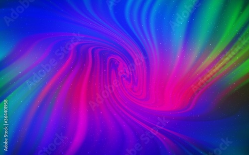 Dark Pink, Blue vector layout with cosmic stars. Space stars on blurred abstract background with gradient. Pattern for astrology websites.
