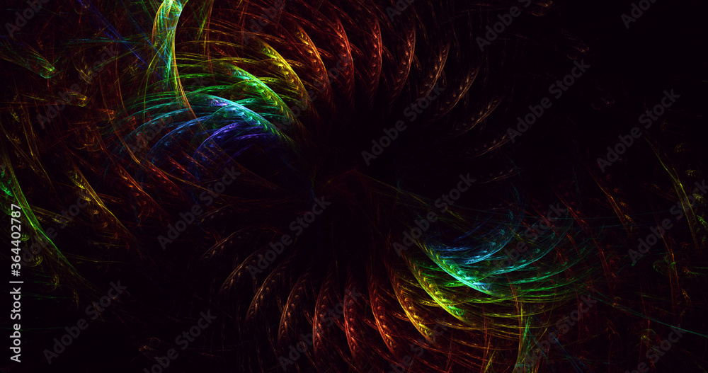 3D rendering abstract multicolor fractal light background 3D rendering abstract multicolor fractal light background