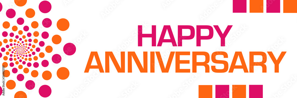 Happy Anniversary Pink Orange Dots Horizontal
Happy Anniversary Pink Orange Dots Horizontal