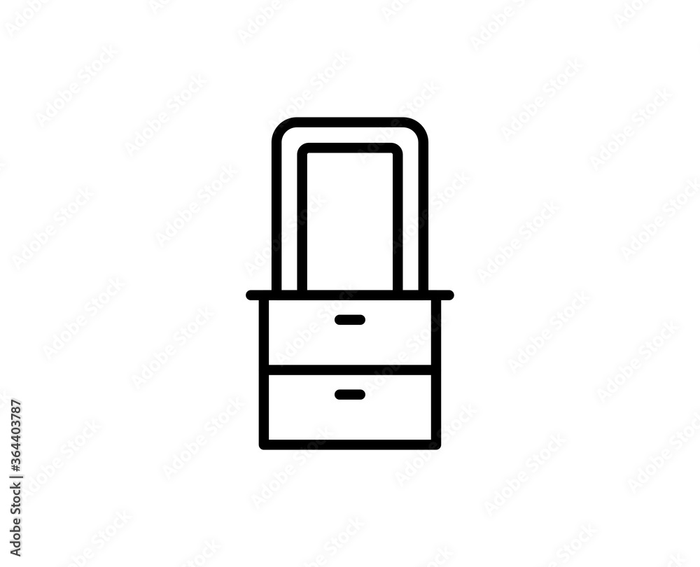 Cabinet line icon Cabinet line icon