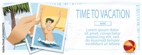 Guy with ball in water. Funny people.