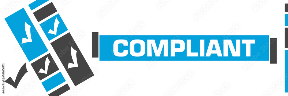 Compliant Blue Grey Line Boxes Tick Marks Compliant Blue Grey Line Boxes Tick Marks