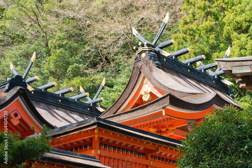 Seigantoji Temple in Nachikatsuura, Wakayama, Japan. It is part of the 