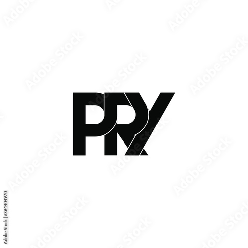 pry letter original monogram logo design