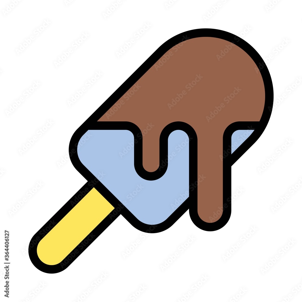 birthday or new born baby related kulfi or ice cream toping with chocolate vectors with editable stroke, birthday or new born baby related kulfi or ice cream toping with chocolate vectors with editable stroke,