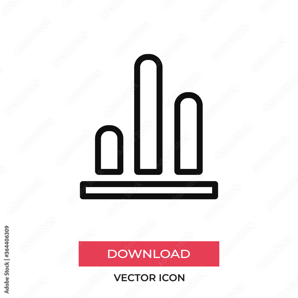 Graphic icon vector. Chart sign Graphic icon vector. Chart sign