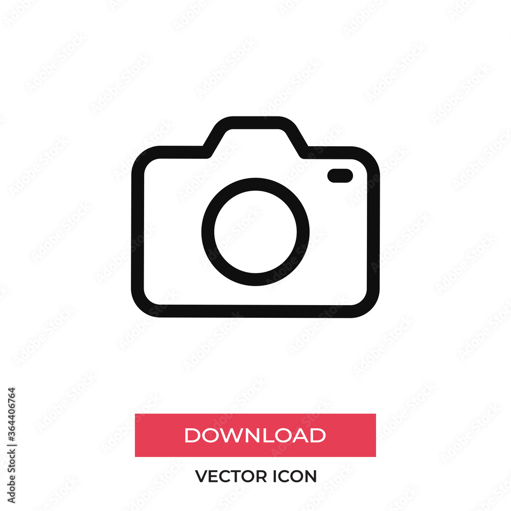 Photo camera icon vector. Photography sign Photo camera icon vector. Photography sign