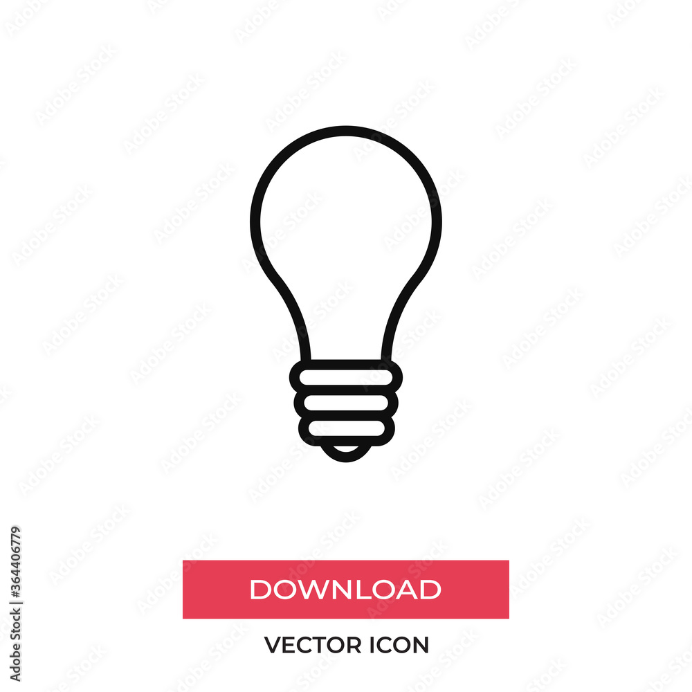 Light bulb icon vector. Idea sign Light bulb icon vector. Idea sign