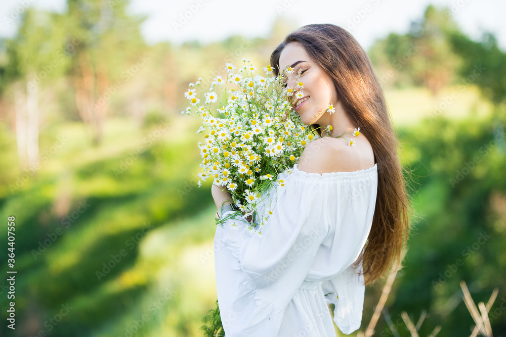 Naklejka premium beautiful young girl