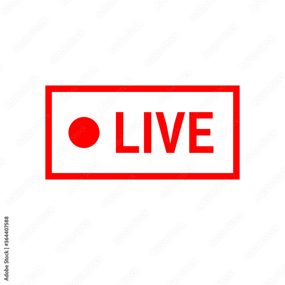 Fototapeta premium Transparent live broadcasting vector graphic