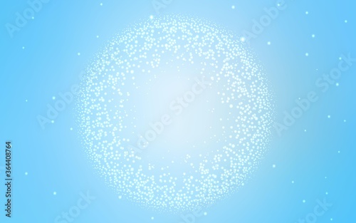 Light BLUE vector pattern with night sky stars. Modern abstract illustration with Big Dipper stars. Best design for your ad, poster, banner.