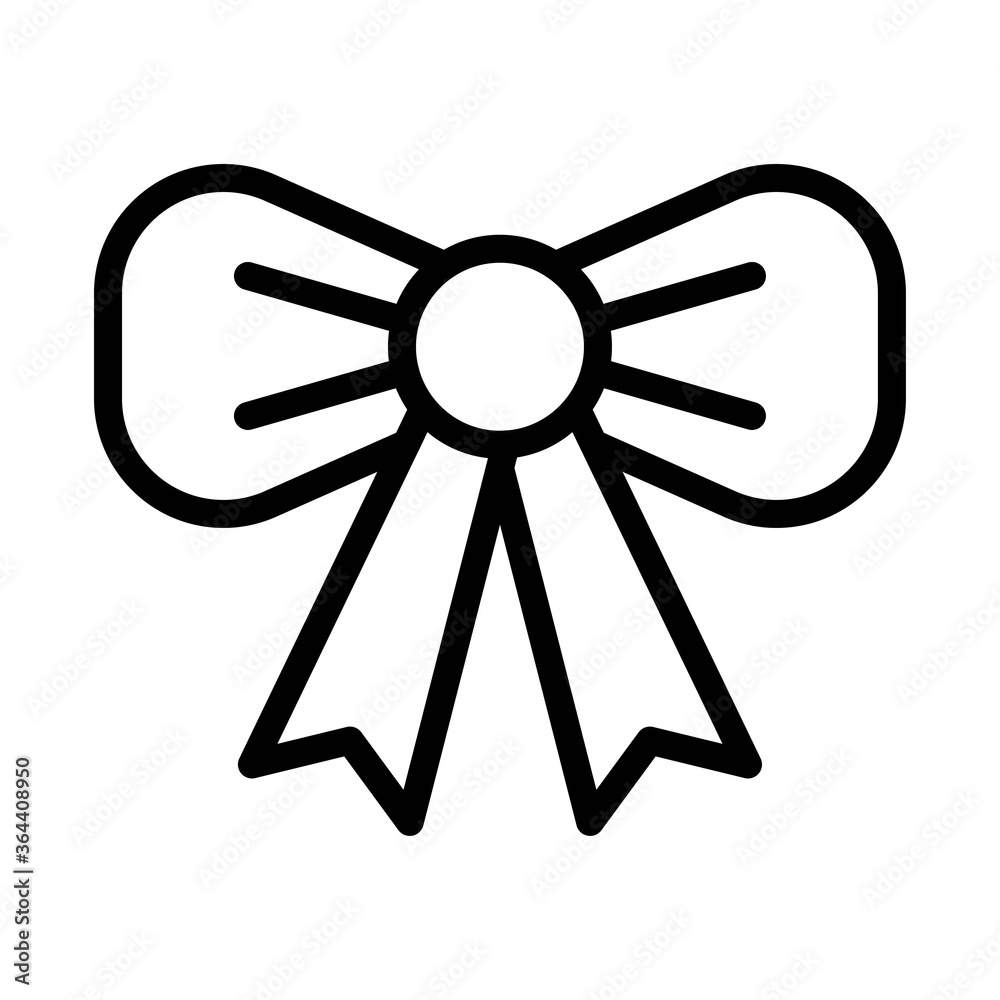 birthday related decoration ribbon or bow vectors in lineal style, birthday related decoration ribbon or bow vectors in lineal style,
