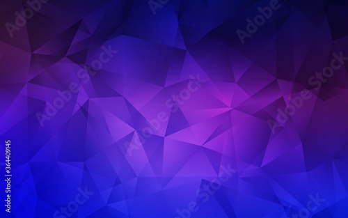 Light Pink, Blue vector low poly texture. Colorful illustration in polygonal style with gradient. A new texture for your web site.
