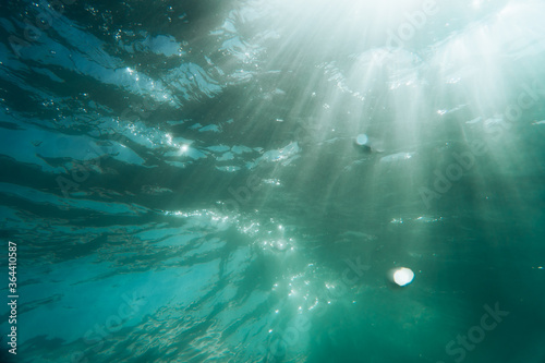 Clear Ocean Underwater Waves Breaking © Tyler